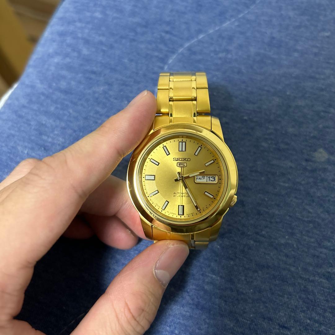 セイコー 自動巻き ゴールド 腕時計