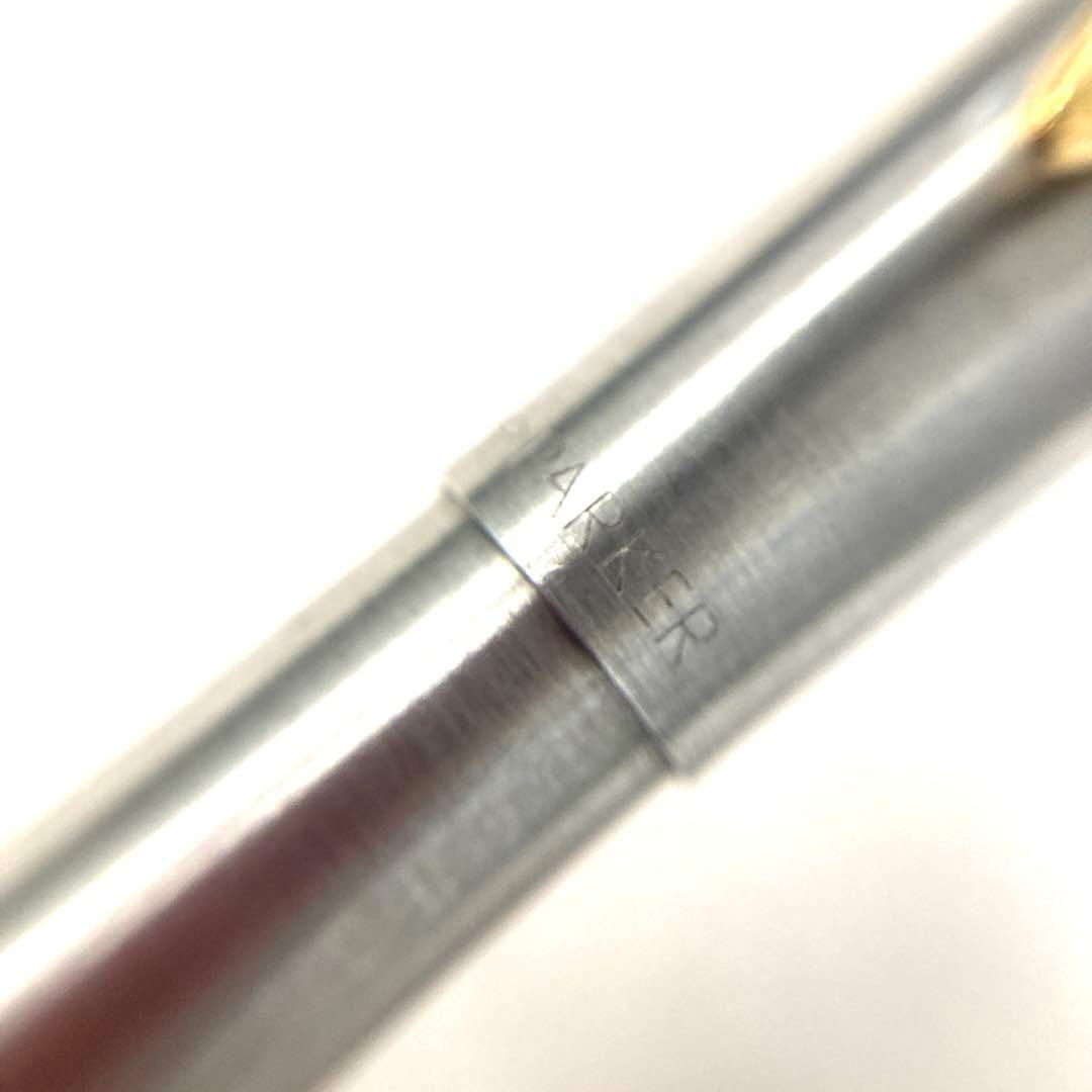 【正規品】PARKER ノック式ボールペン　シルバー×ゴールド　アメリカ製