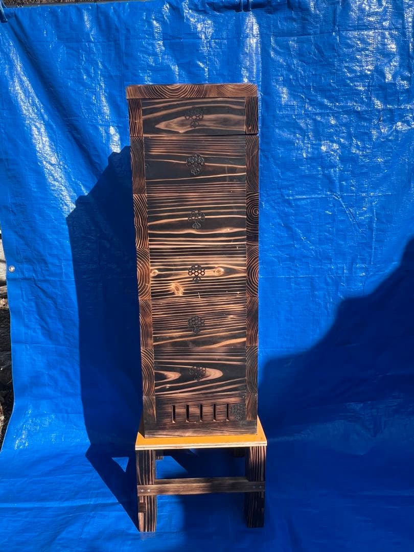 ニホンミツバチ　重箱式巣箱　営巣用巣箱5段　板厚3cm