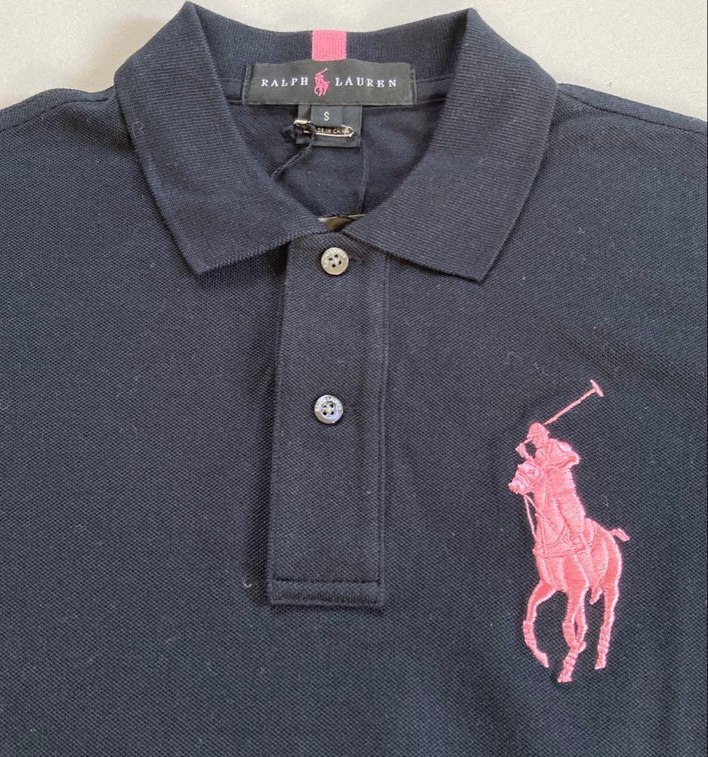 未使用　ラルフローレン　 ピンクポニー　ポロシャツ　ブラック