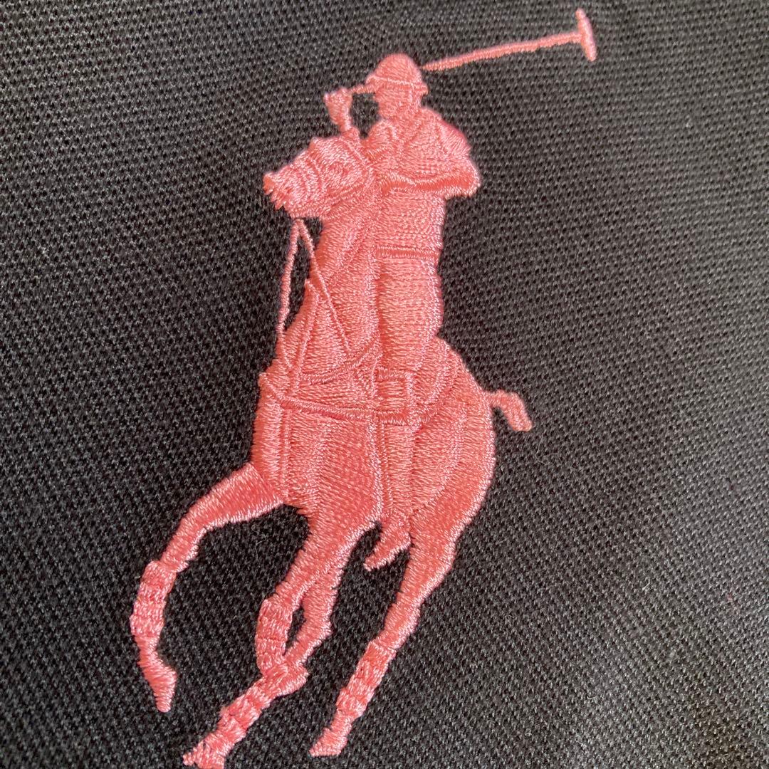 未使用　ラルフローレン　 ピンクポニー　ポロシャツ　ブラック