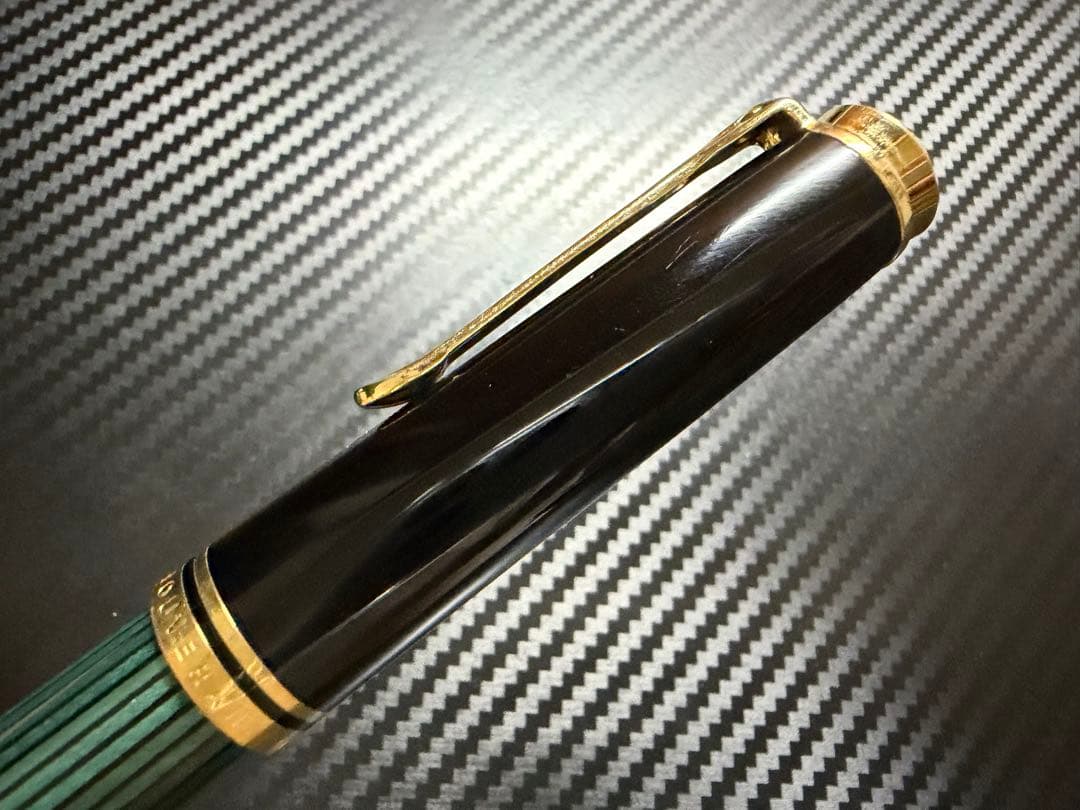 ペリカン スーベレーン M800 緑縞 M 中字 万年筆