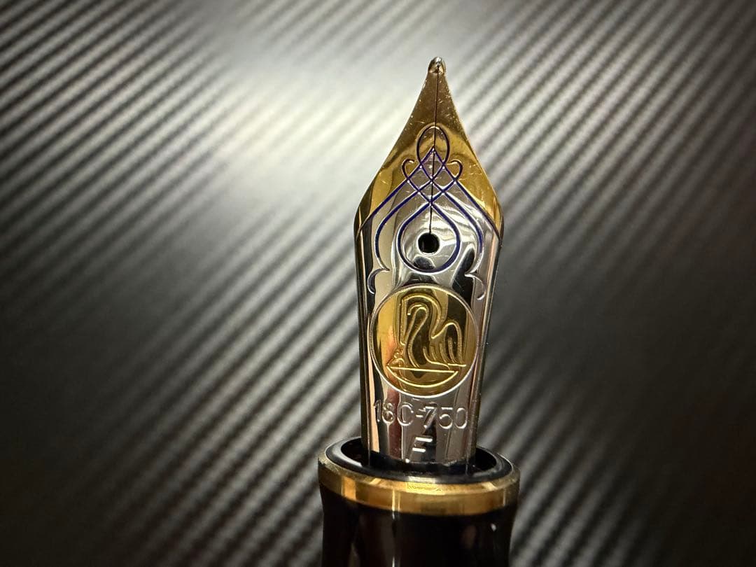 ペリカン スーベレーン M800 緑縞 M 中字 万年筆