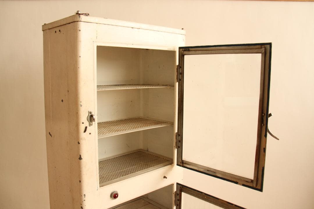 消毒ケース　病院　理容室　店舗什器　古家具　和家具　ビンテージ　アンティーク