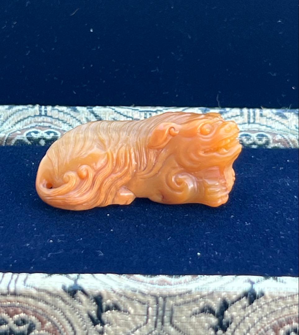 極上 文房具　天然石　田黄石? BL2-01