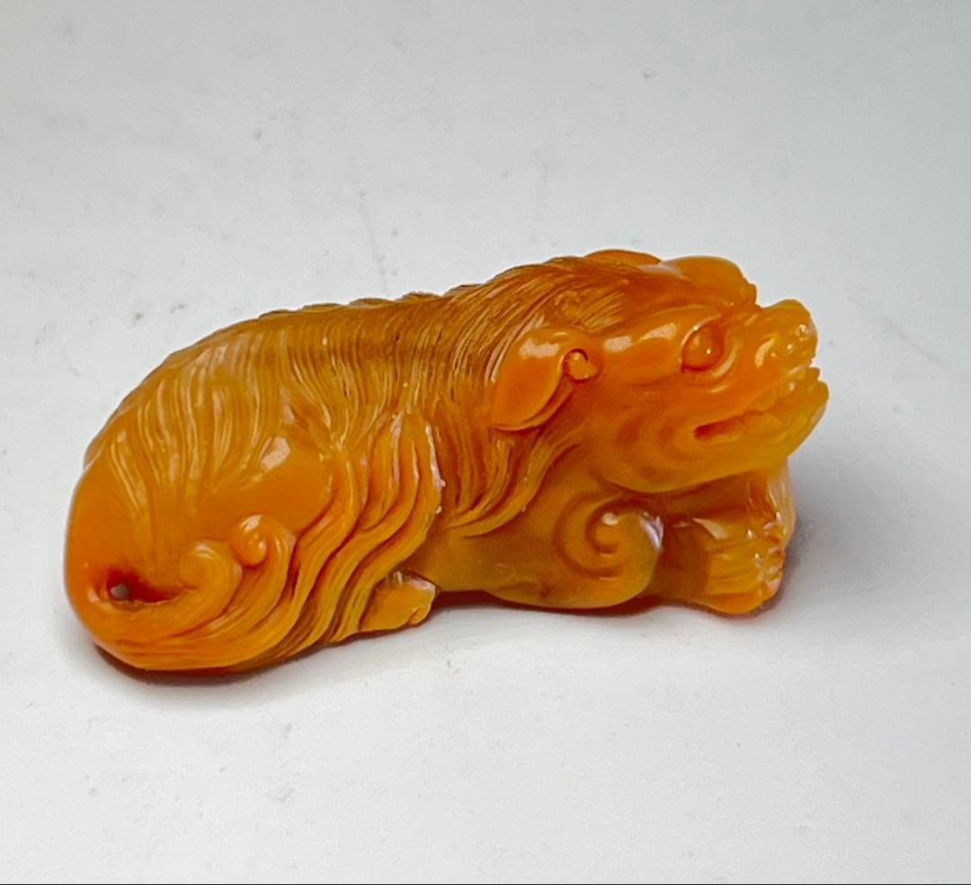 極上 文房具　天然石　田黄石? BL2-01