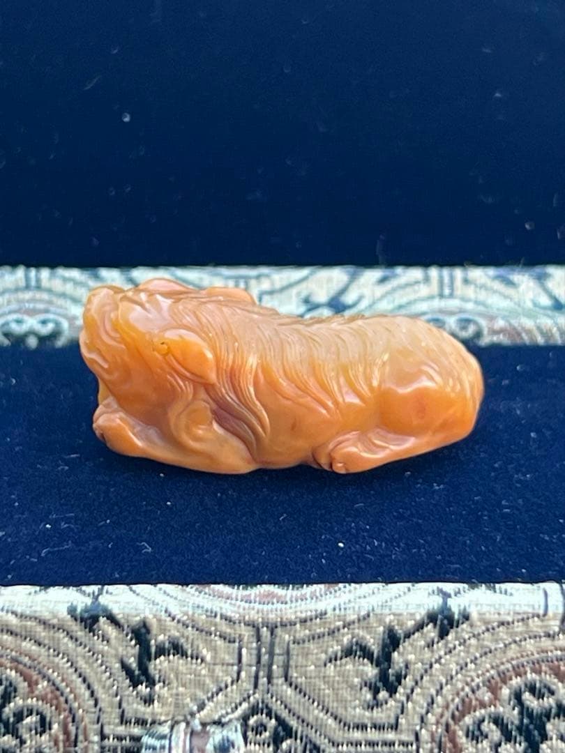 極上 文房具　天然石　田黄石? BL2-01