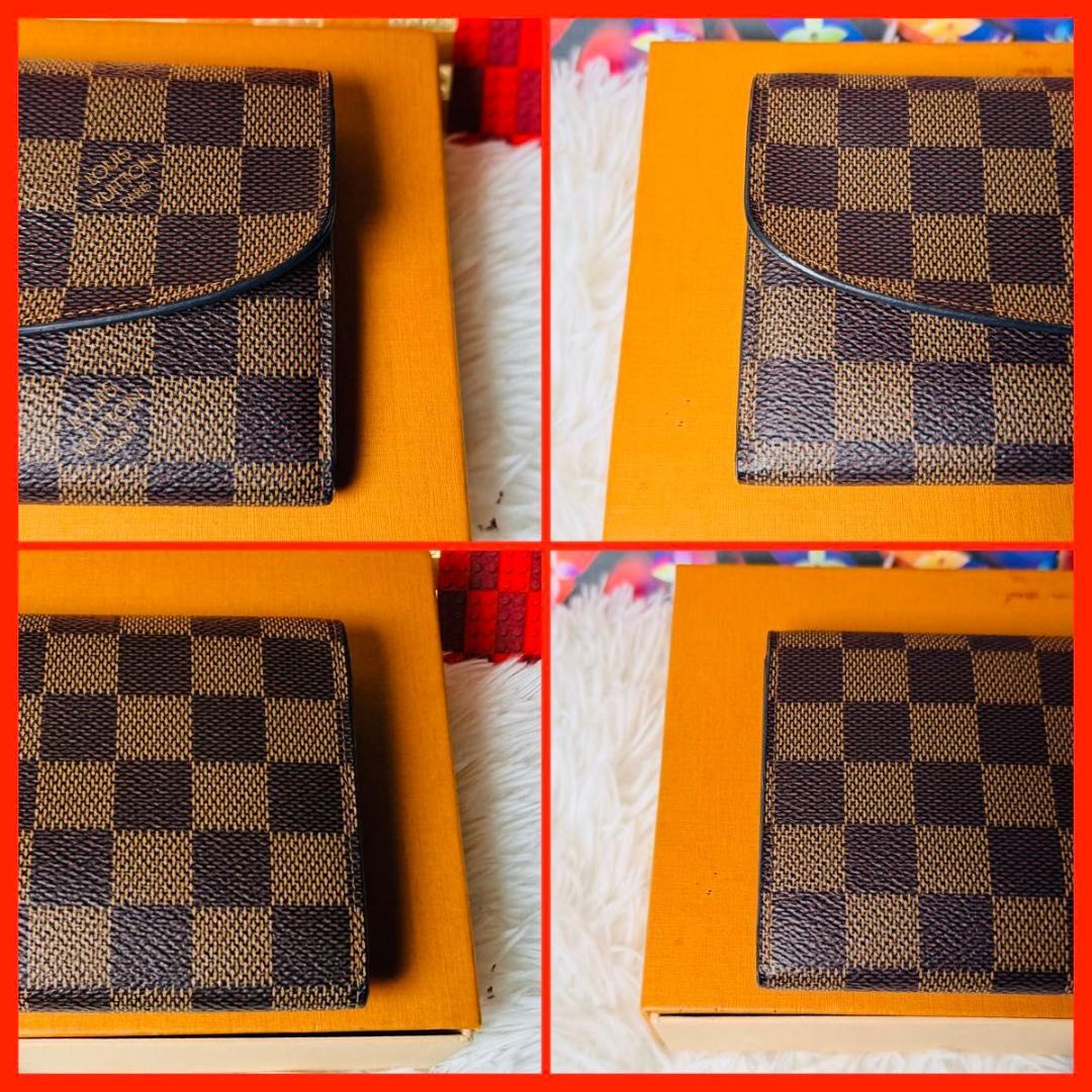 【セール中！】ルイヴィトン ダミエ ポルトフォイユエミリー ルージュ 長財布 赤