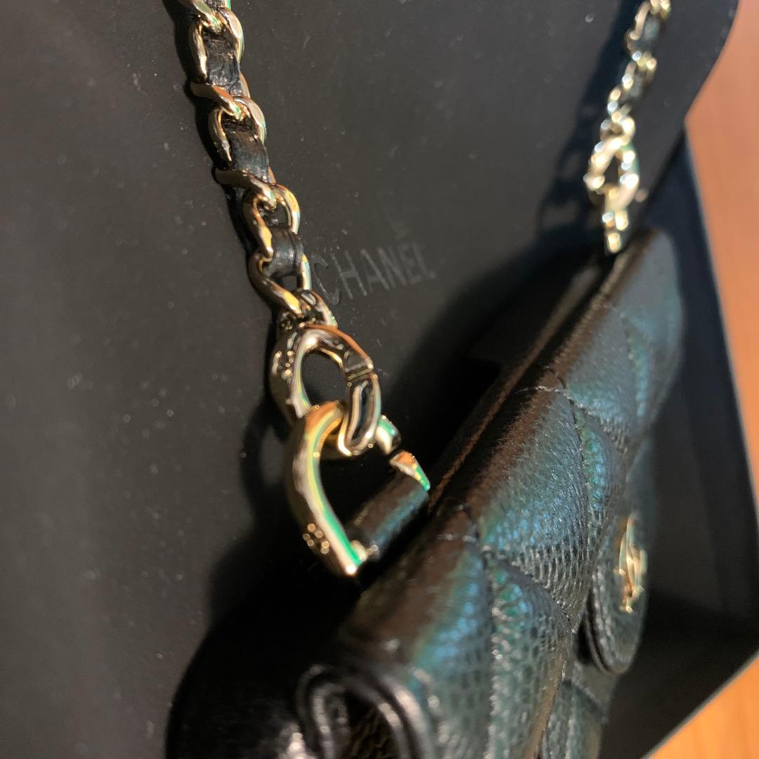 シャネル キャビアスキン マトラッセ iPhone14Pro スマホケース