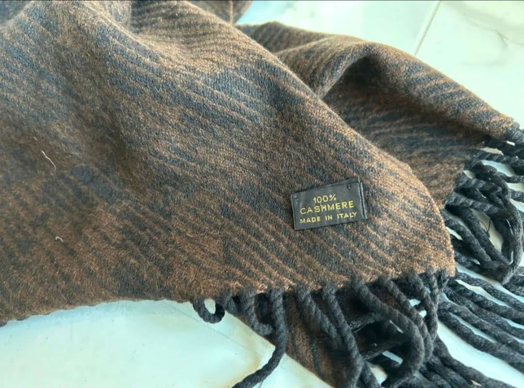 【ルイヴィトン 】カシミヤ100％ マフラーブラウン 汚れ・破れ・臭いなどなし