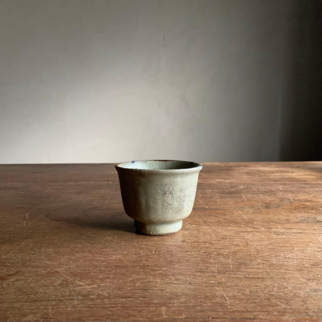 七官青磁 筒盃 ちょこ ぐい呑み 明朝期 古美術 中国美術 古道具 アンティーク