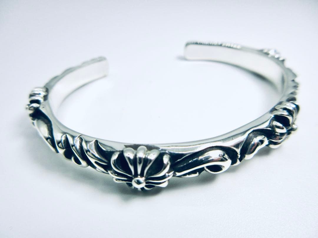 0*1様 B[4]シルバー925 バングル ブレスレット スターリングシルバー