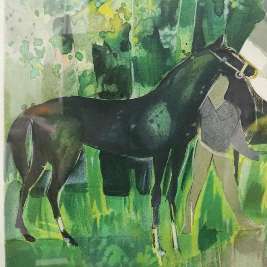 カミーユ・イレール 『乗馬』E.A.13/15 大判 リトグラフ 絵画 美術