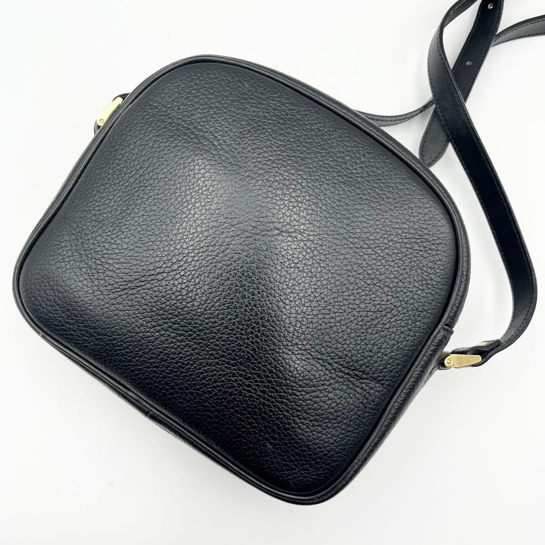 希少✨ バーバリー ショルダーバッグ カメラバッグ ノバチェック レザー 黒