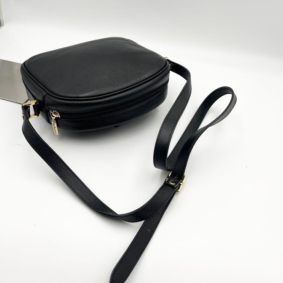 希少✨ バーバリー ショルダーバッグ カメラバッグ ノバチェック レザー 黒