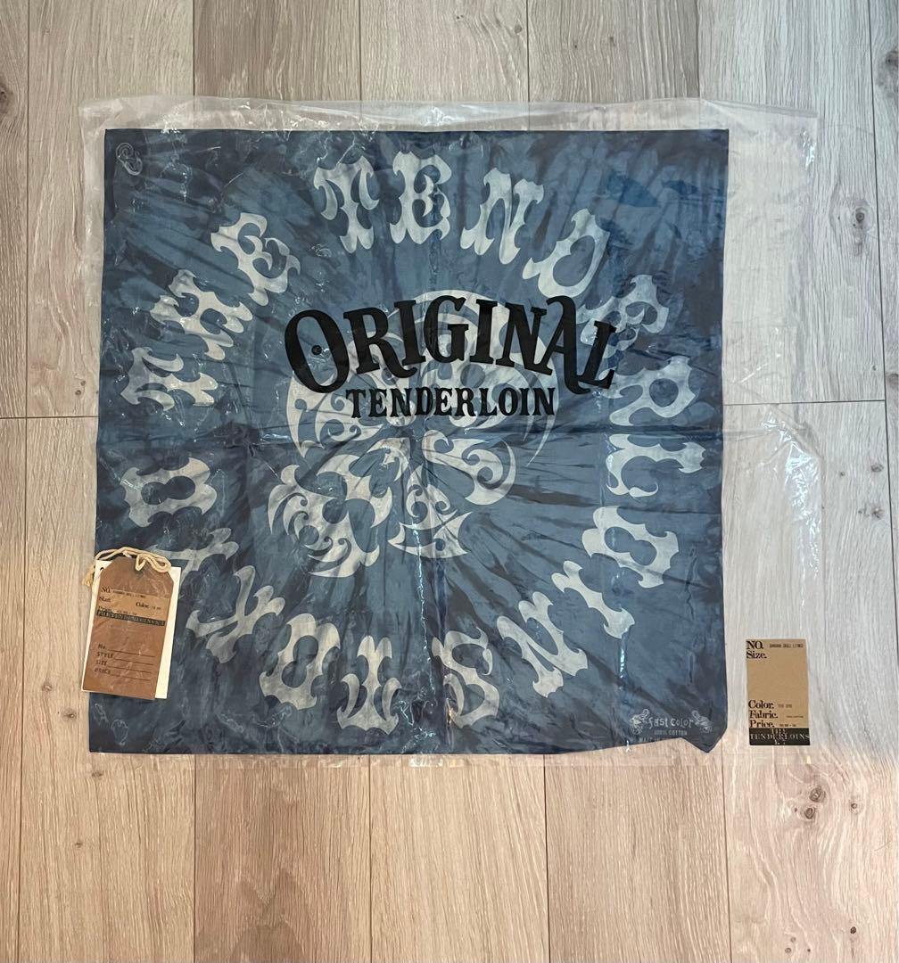 tenderloin バンダナ　本藍染　レザー　テンダーロイン ボルネオ