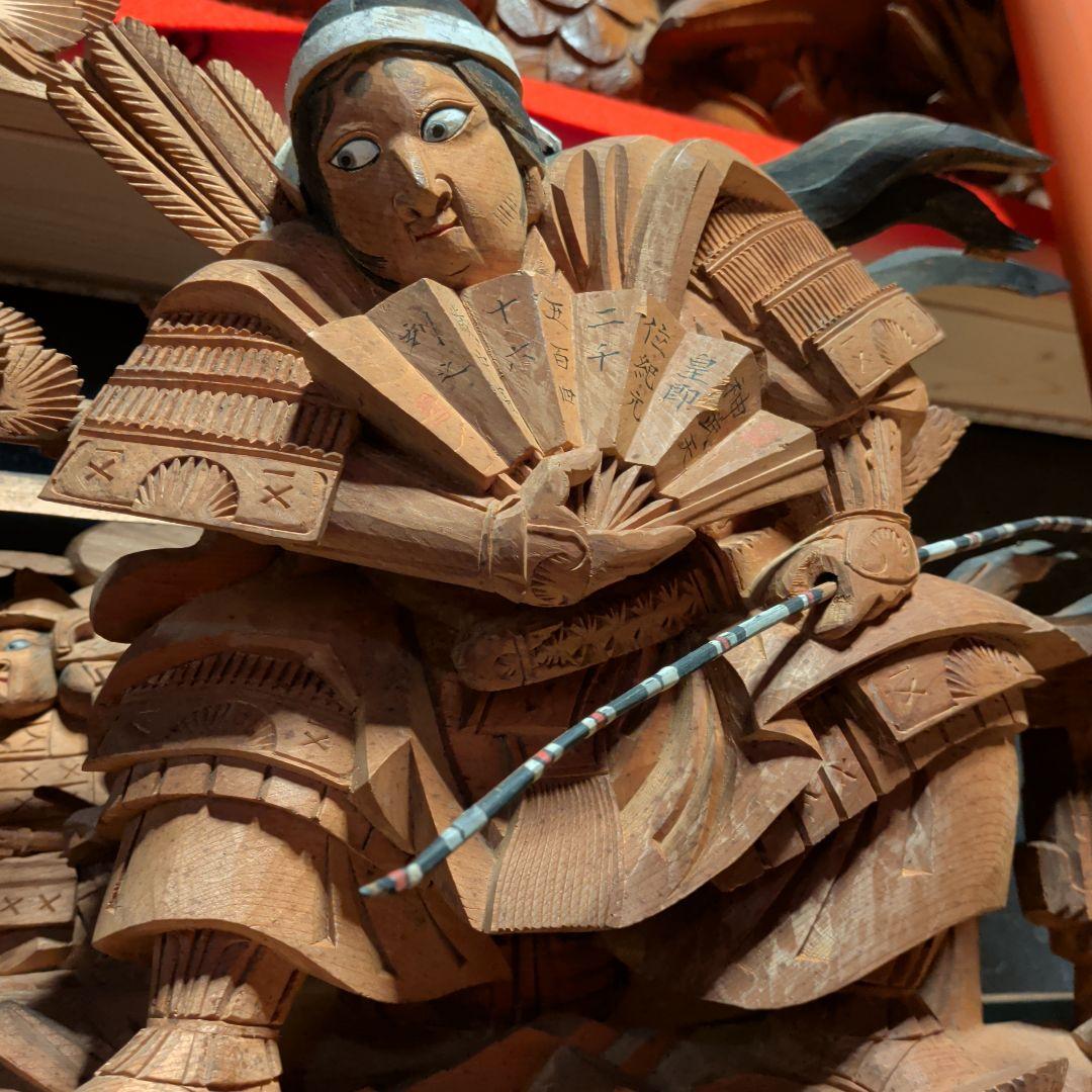 超絶技巧　淡路彫り　だんじり　山車　木彫　彫刻　欄間　馬　彫刻　家具　現状品
