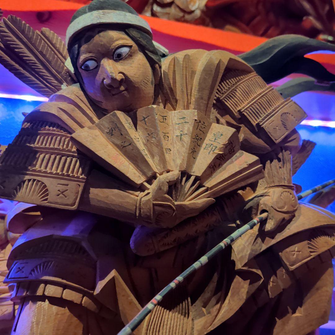 超絶技巧　淡路彫り　だんじり　山車　木彫　彫刻　欄間　馬　彫刻　家具　現状品