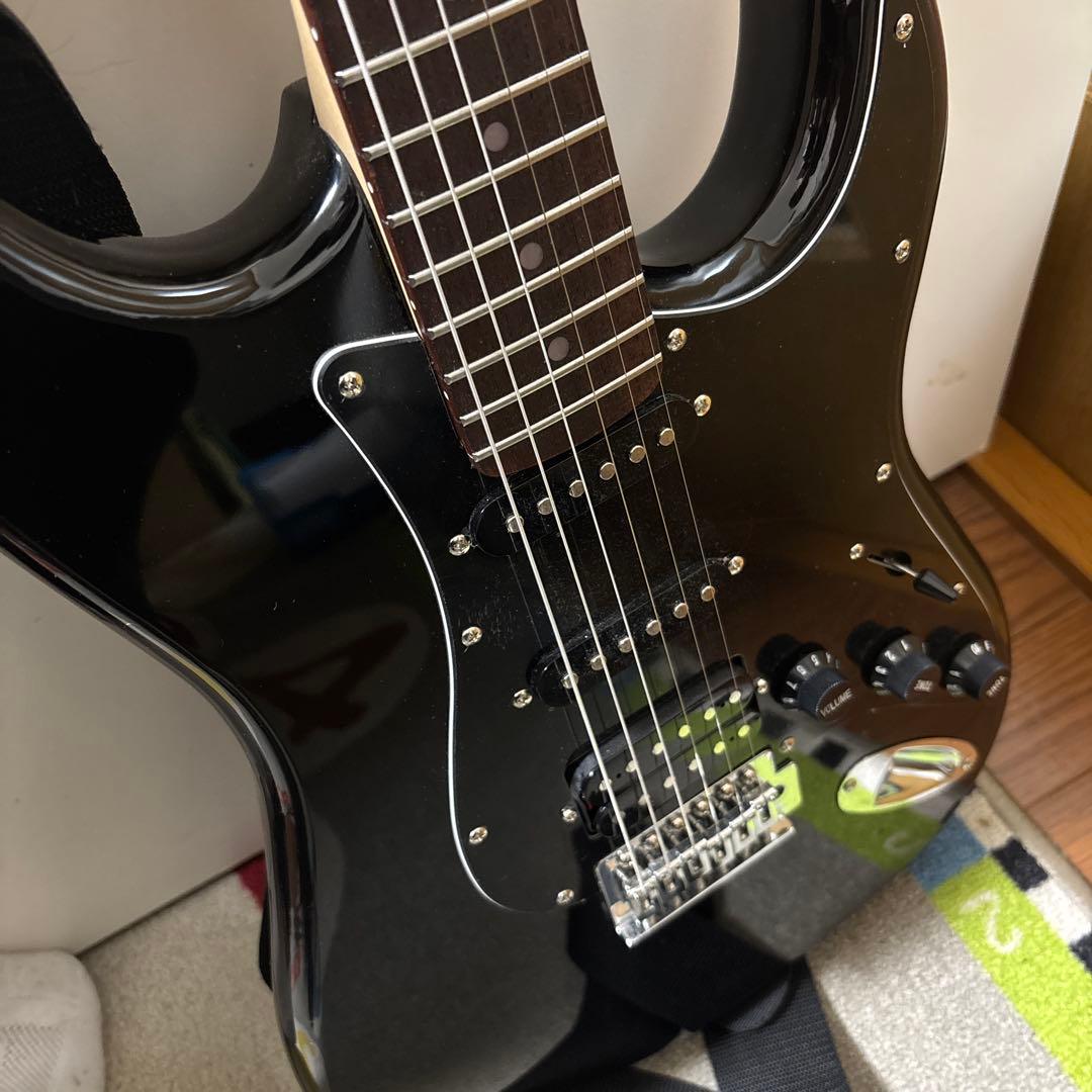 エレキギター ブラックセット アンプ・教材付き