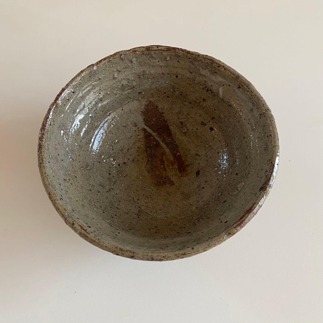 金重周作　伊羅保 茶椀