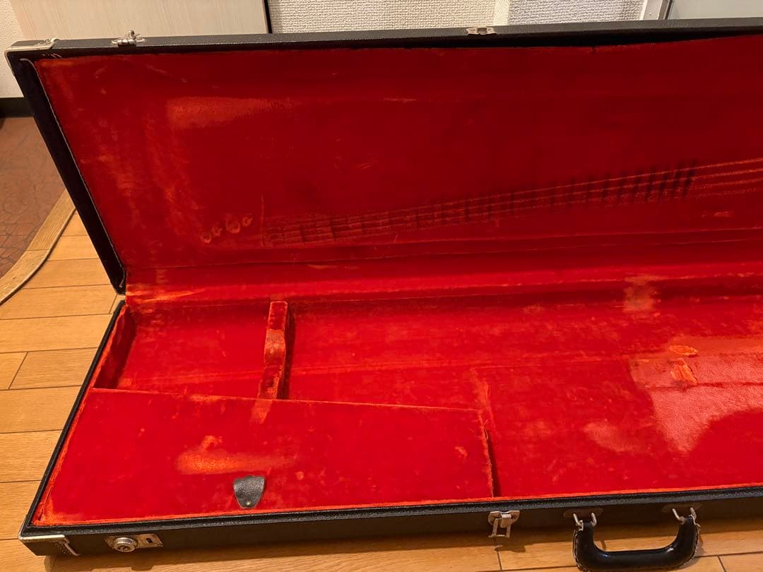 60〜70年代フェンダージャズベプレベ用ブラックトーレックスケース　Fender
