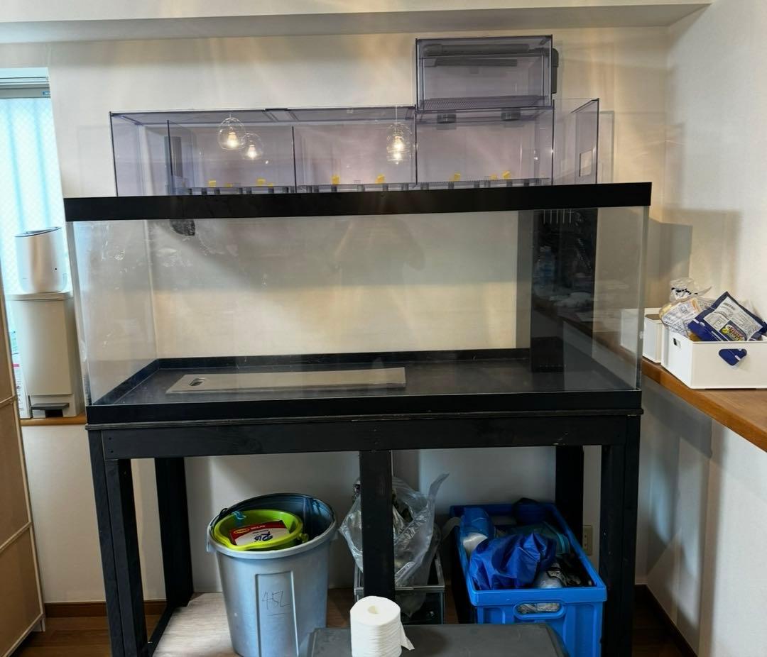1500水槽　台　ぷぅ工房上部濾過
