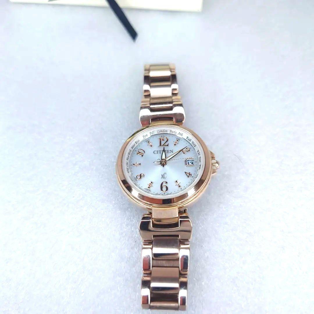 稼働品　CITIZEN シチズン　XC クロスシー　腕時計　サクラピンク