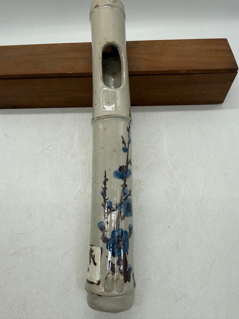 乾山　壁がけ花入　茶道具　共箱　送料込み251219