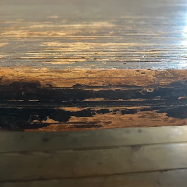 ヴィンテージ ダークブラウン 円形 木製 座卓 ちゃぶ台 ローテーブル 古道具