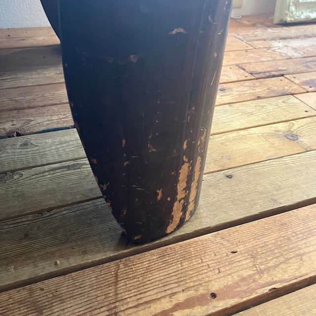 ヴィンテージ ダークブラウン 円形 木製 座卓 ちゃぶ台 ローテーブル 古道具