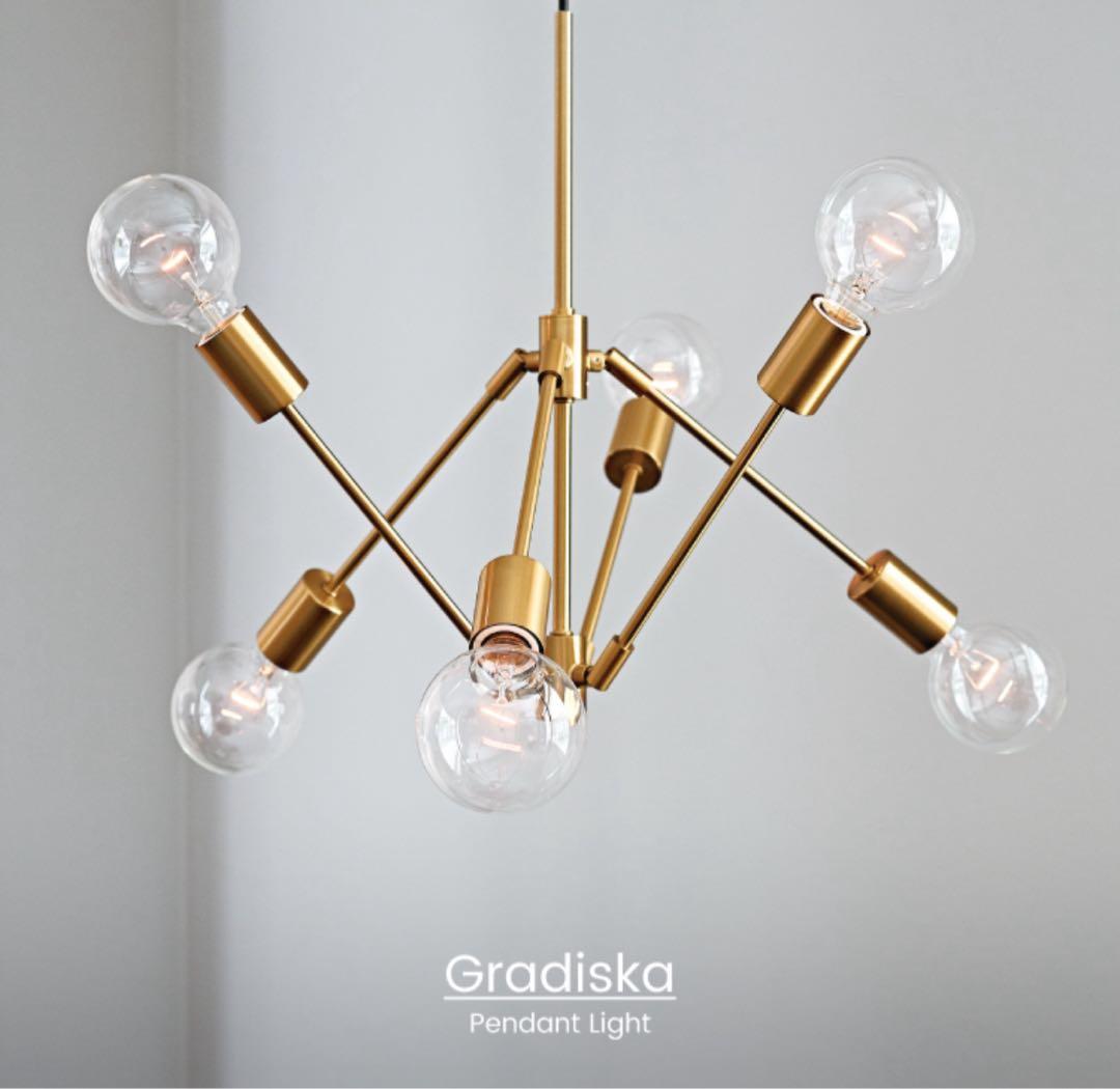 【値下げ】インターフォルム ペンダントライト グラディスカ 電球付き