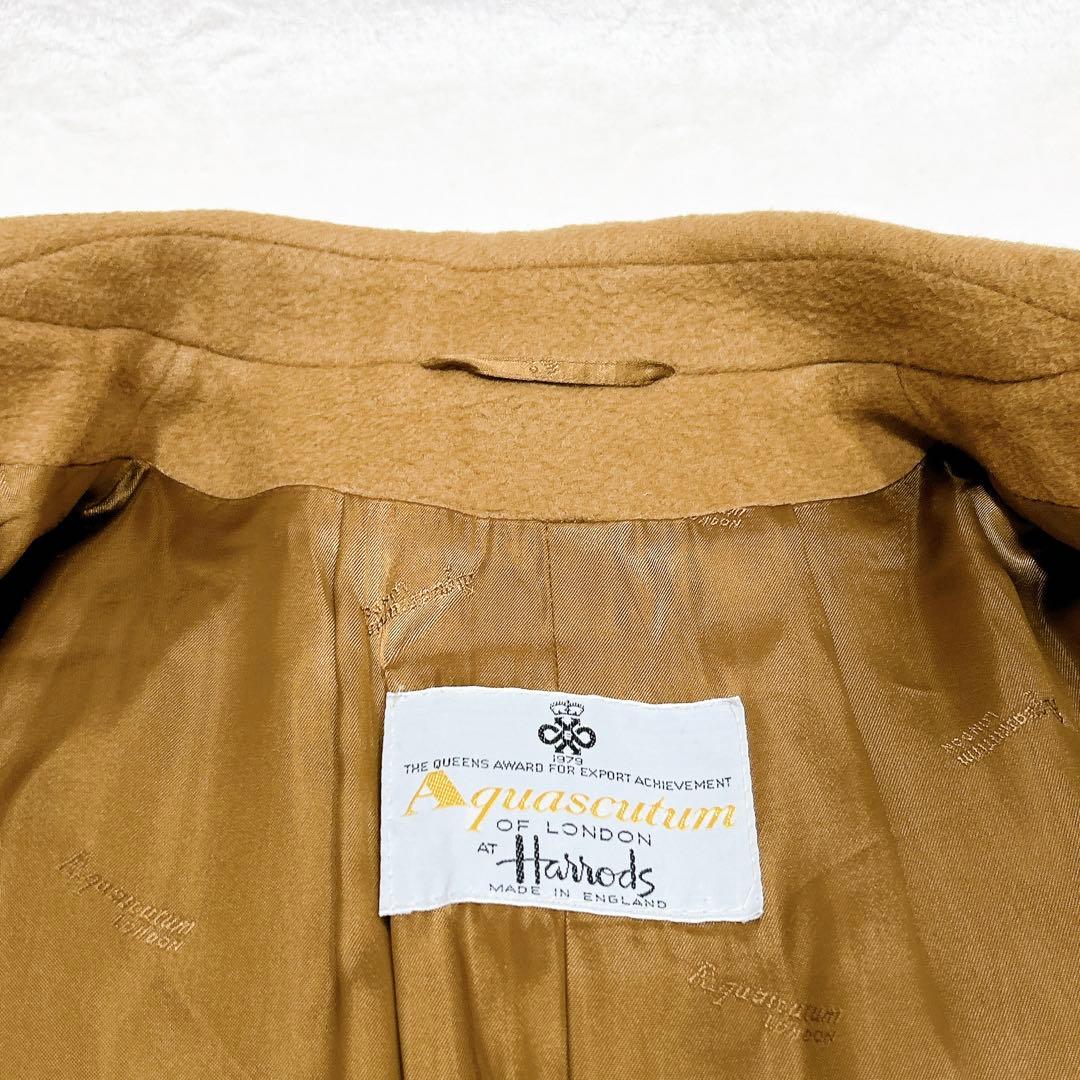 未使用級美品✨　アクアスキュータム　コラボ　カシミヤ100% キャメル