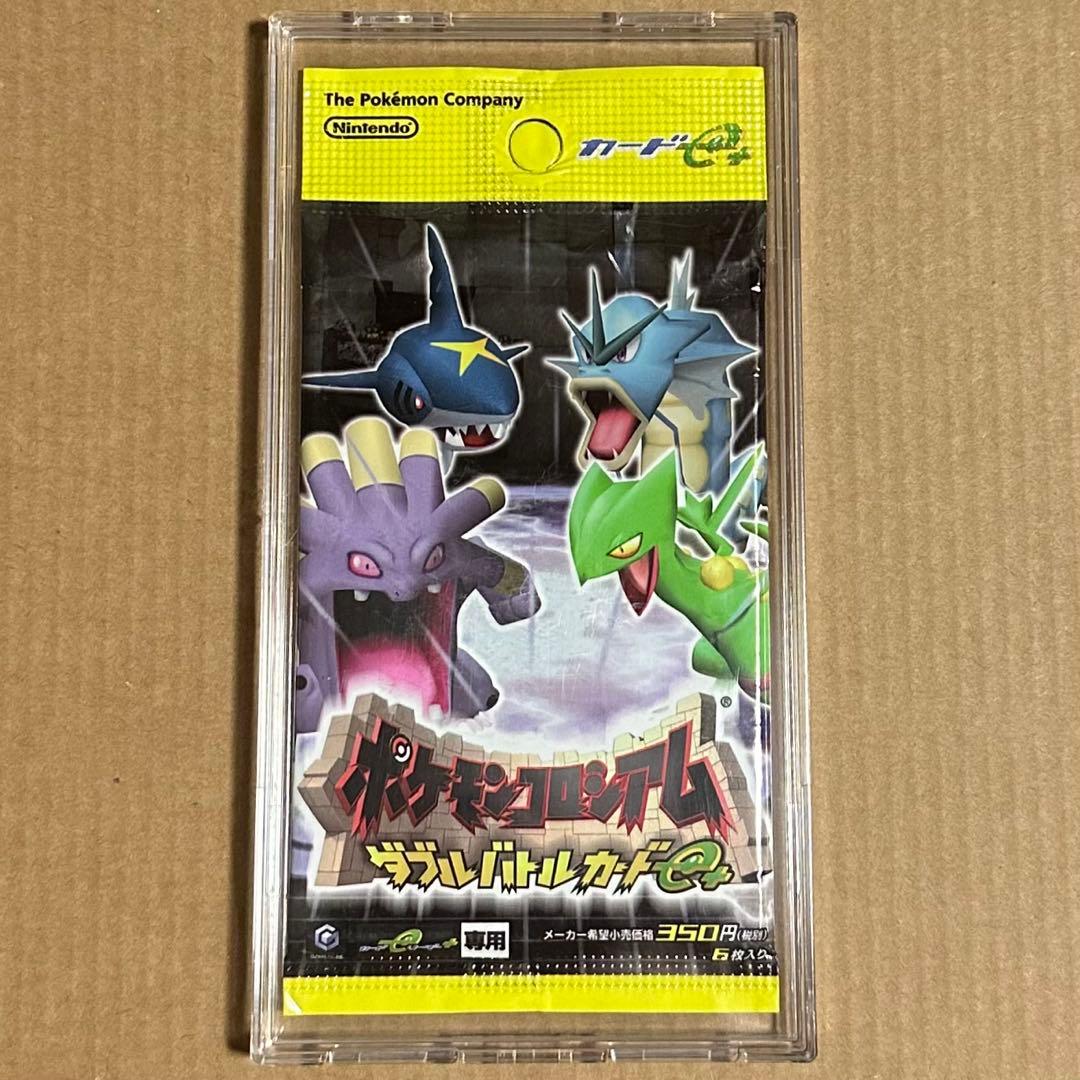 未開封 4パック そポケモンコロシアム ダブルバトルカードe+ 赤 緑 青 黄