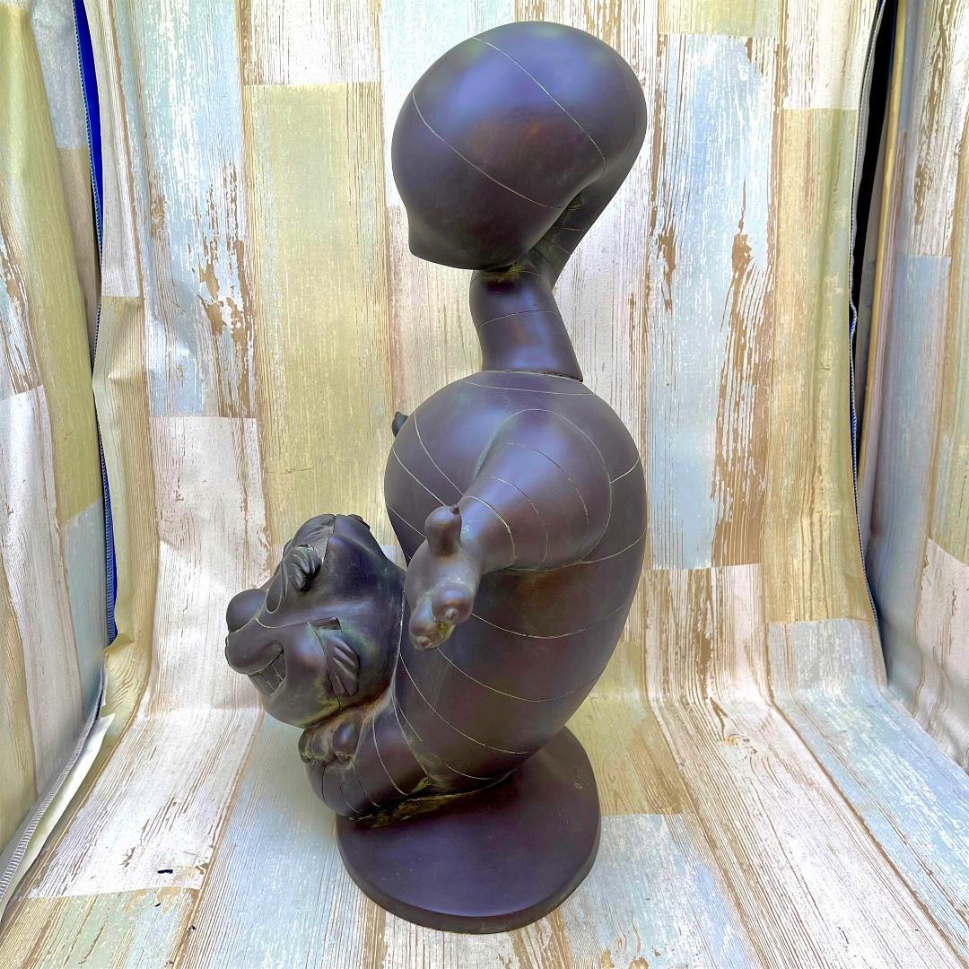 不思議の国のアリス ブロンズ像風 不思議の国のアリス チェシャ猫 フィギュア