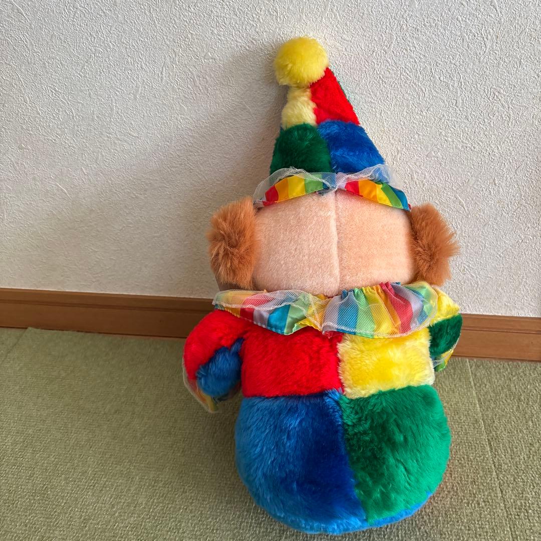昭和レトロ　ぬいぐるみタグ付き　walker 見つめてごらん　夢の国　ピエロ