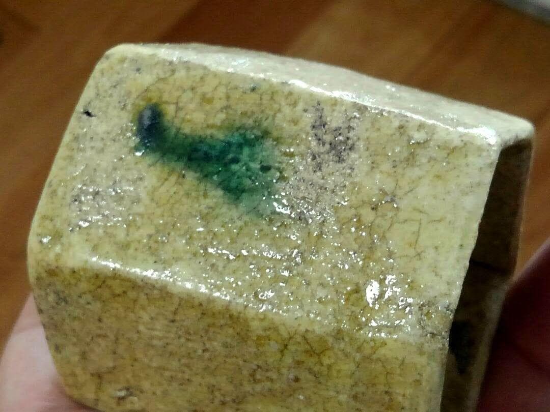 ♥美濃焼　黄瀬戸　六角盃　桐箱付き　ぐい飲み　ぐい吞み　骨董品