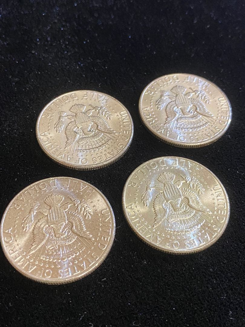 1964年 ケネディ ハーフダラー 4枚