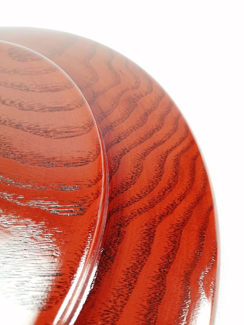 【茶事道】川端近左造　桐拭塗青海盆　干菓子　菓子盆166