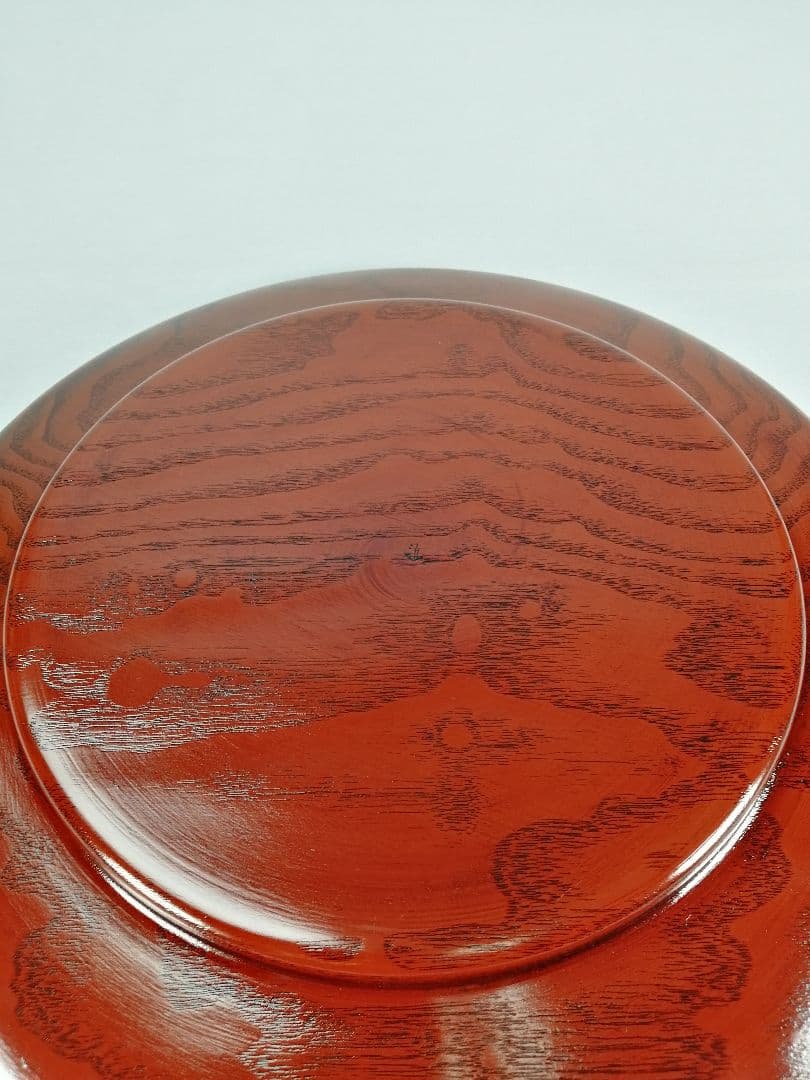 【茶事道】川端近左造　桐拭塗青海盆　干菓子　菓子盆166