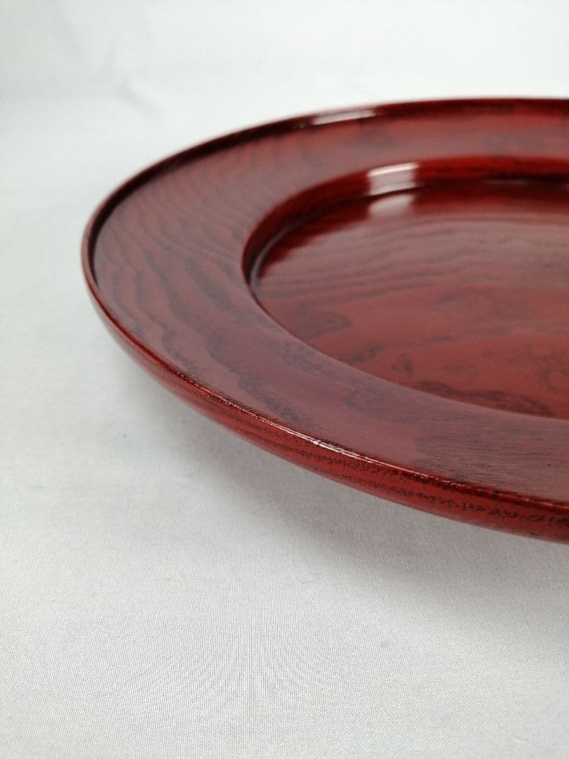 【茶事道】川端近左造　桐拭塗青海盆　干菓子　菓子盆166