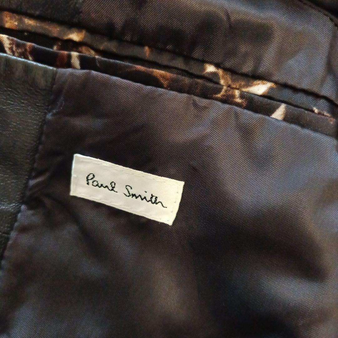 《珍品》Paul Smith 変形 ライダース　レザージャケット