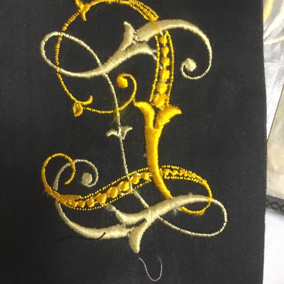 アンティークのレタード刺繍8枚セット