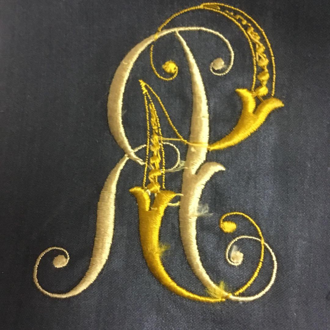 アンティークのレタード刺繍8枚セット