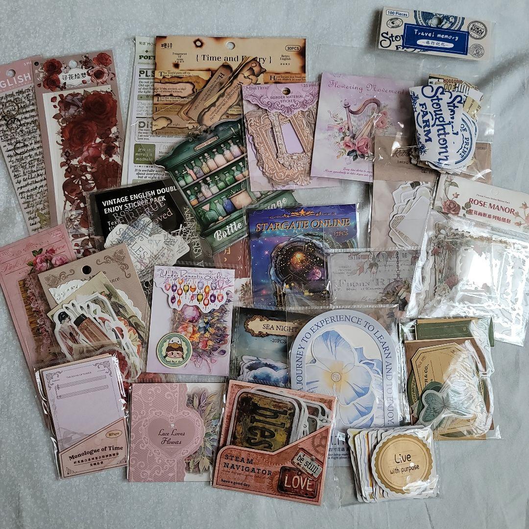 新品・未使用・未開封 被りなし コラージュ素材 まとめ売り 約170点