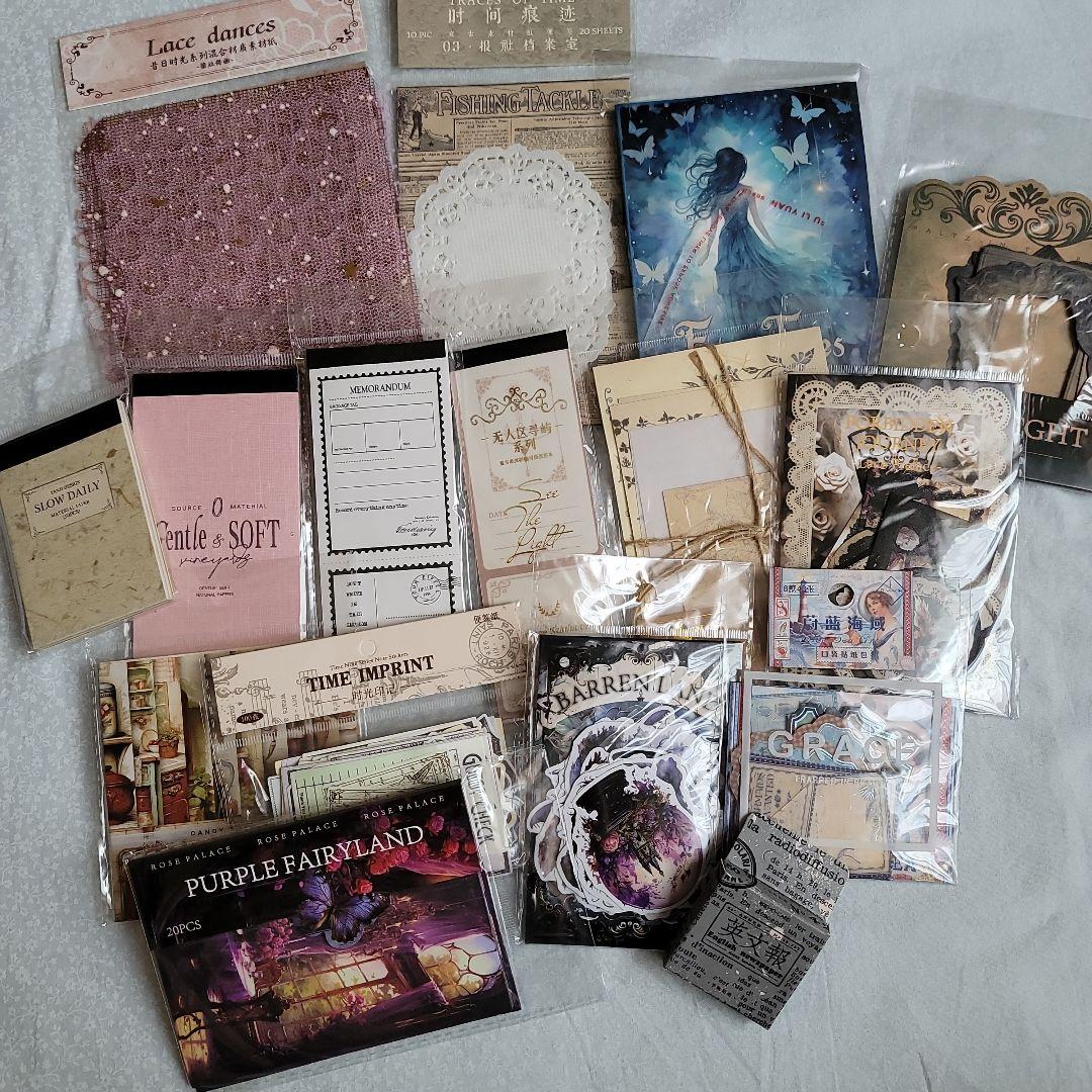 新品・未使用・未開封 被りなし コラージュ素材 まとめ売り 約170点