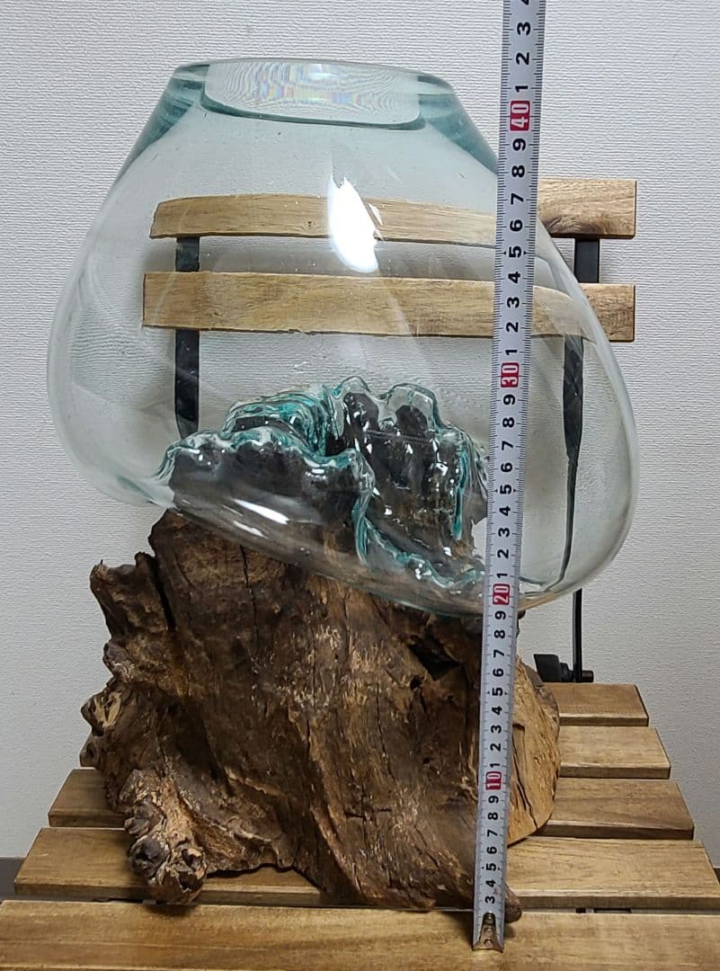 水槽 アクアリウム 流木ガラス オブジェ 流木土台 金魚鉢 花瓶