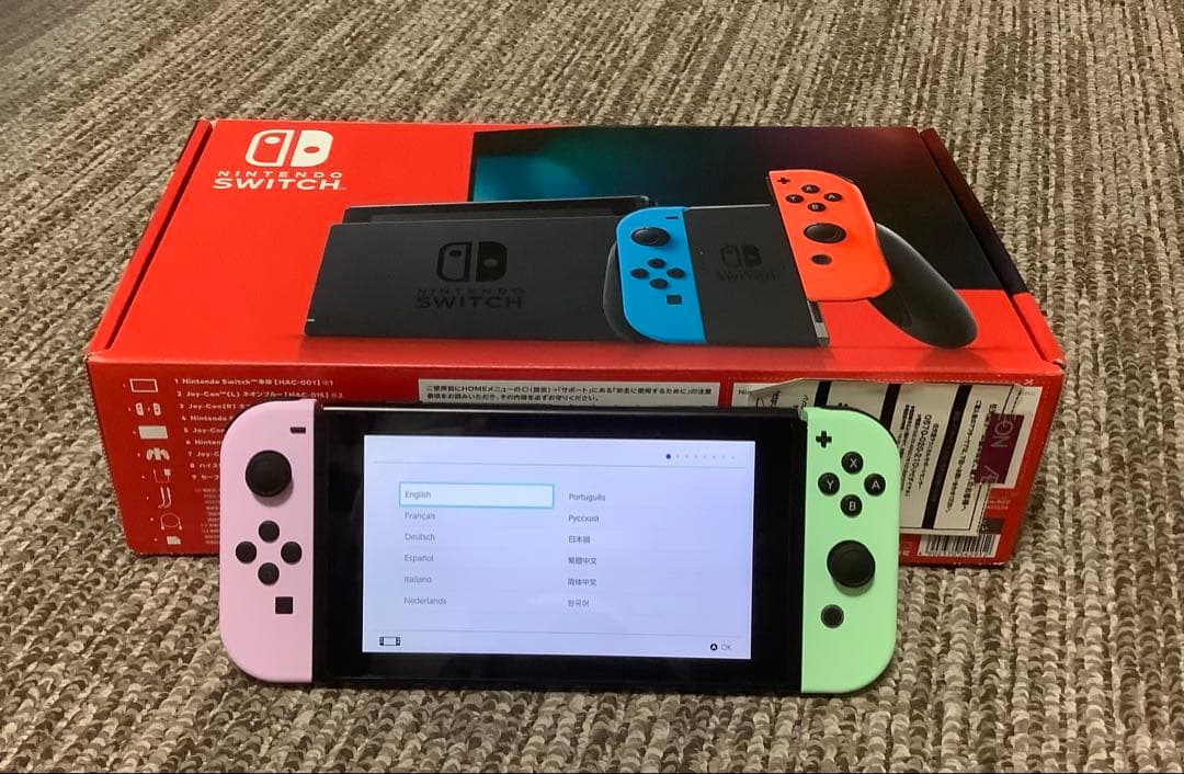 Nintendo Switch本体 フルセット マイクロSD128G カード付き