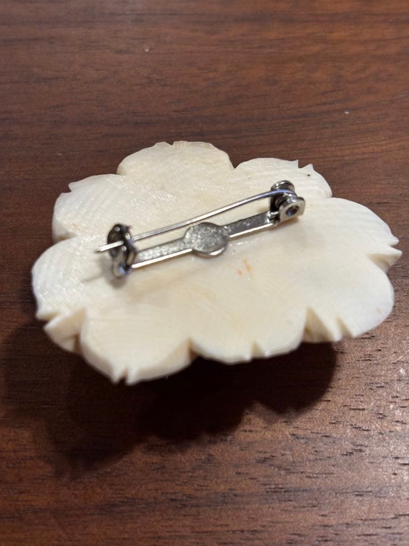 ニ*ン様 象牙調 ブローチ ブレスレット 3点 セット まとめ アンティーク ヴ