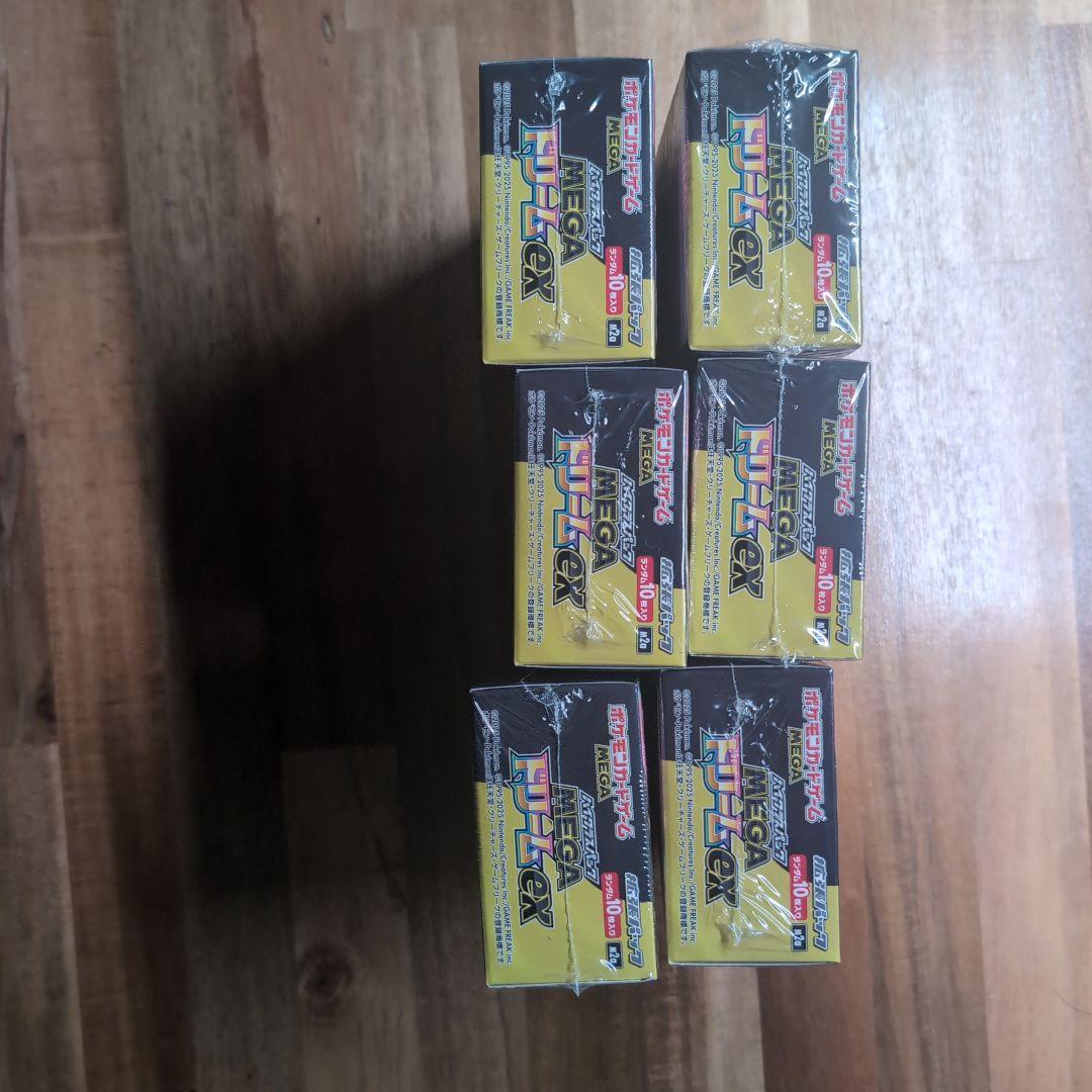 【新品未開封シュリンク有】ポケモンカード MEGAドリームex 6BOX