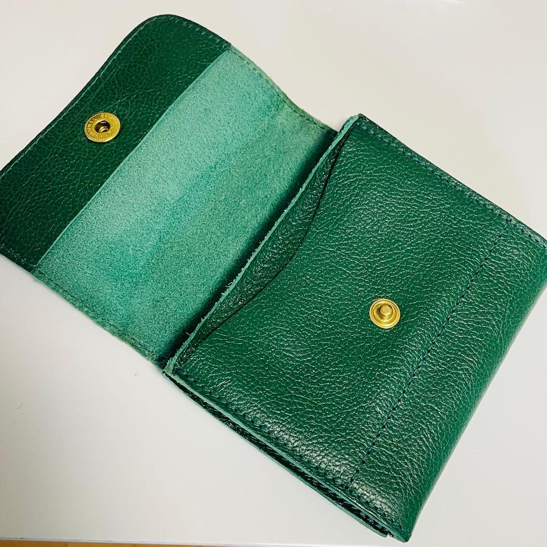 IL BISONTE グリーン 二つ折り財布